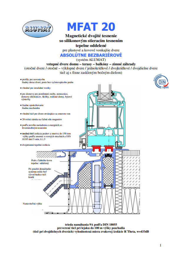 Technický list MFAT 20